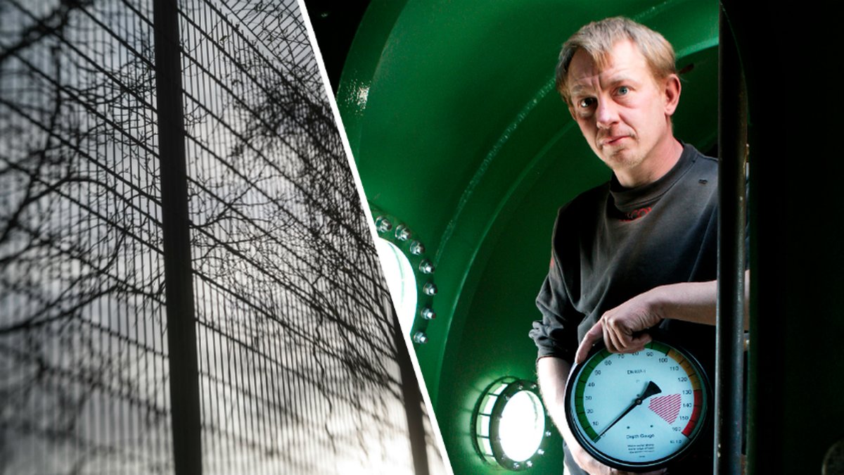 Peter Madsen, en bild på ett fängelsestängsel.