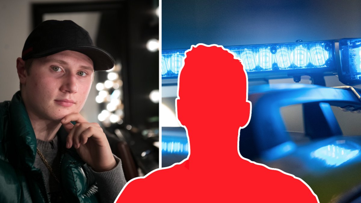 Nils Einár Grönberg och genrebild på polis.