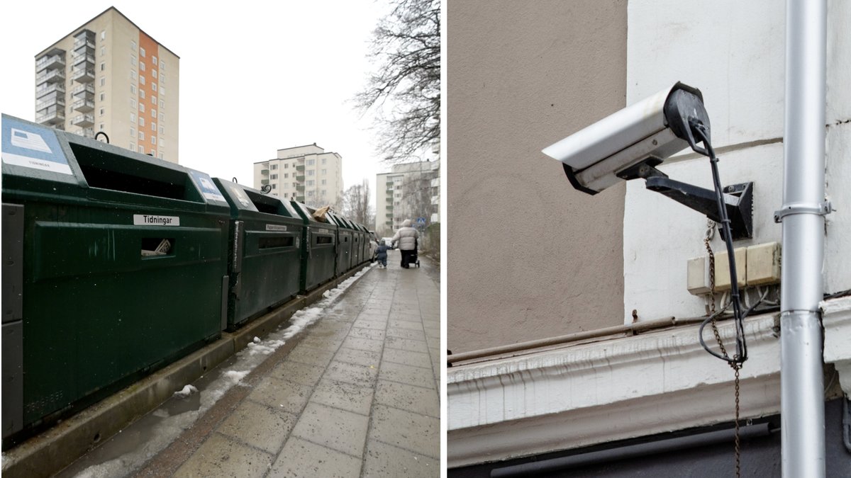 Nya vapnet: Här filmas den som slänger skräp utanför containrarna