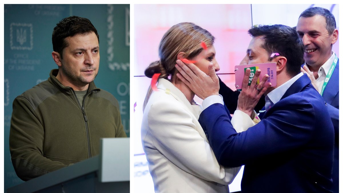 Volodymyr Zelenskyj är Ukrainas president.