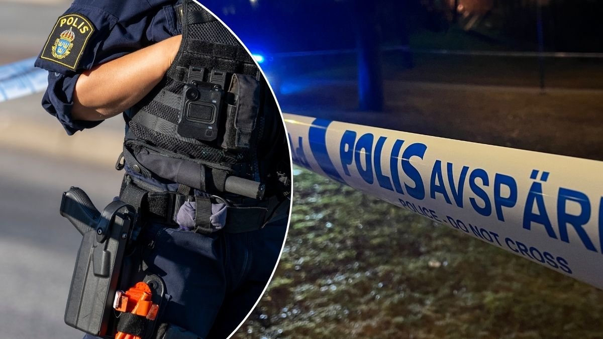 Polis och avspärrning.