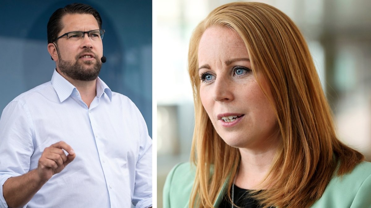 Annie Lööf skickade en känga till SD-ledaren under slutdebatten.