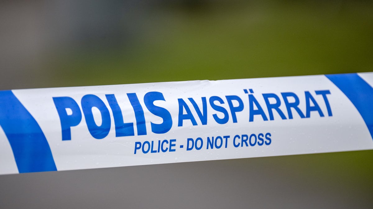Polis, avskärmningstejp.