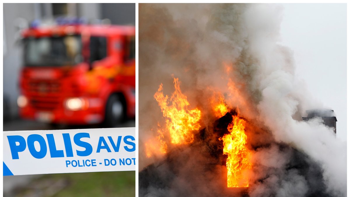 En man i 80-årsåldern har omkommit i en brand i Visby.