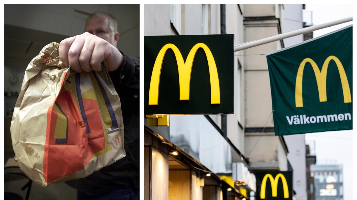 McDonald's meny genom hela tiden förändringar.