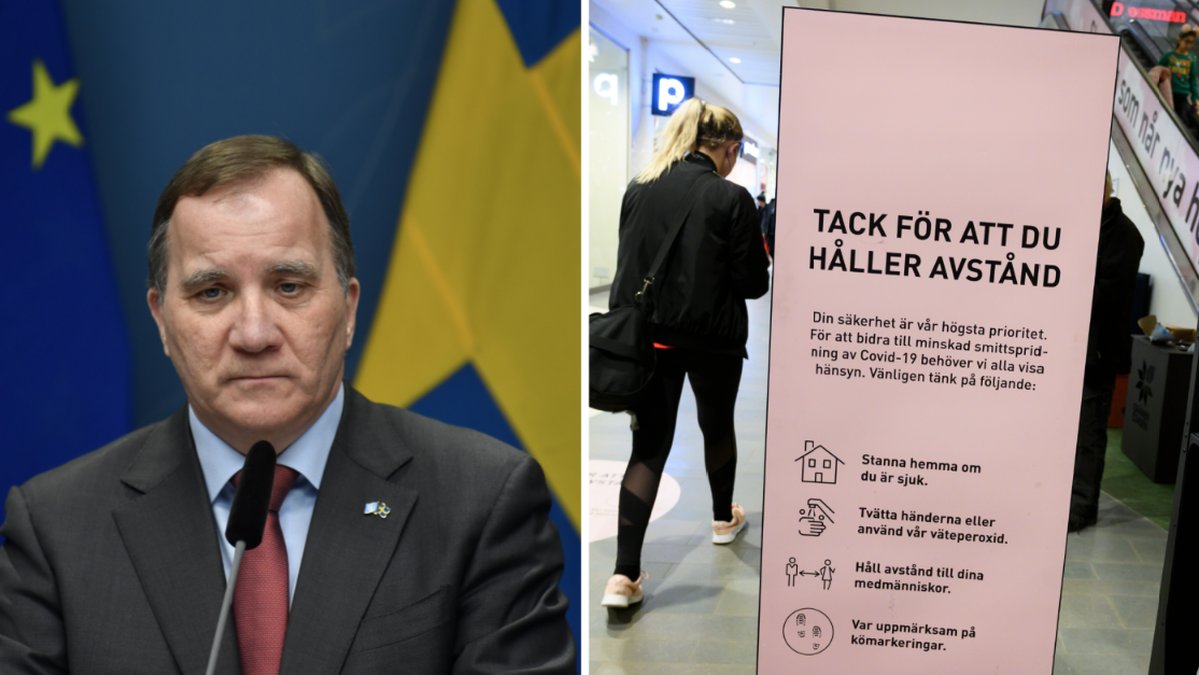 Stefan Löfven och håll avstånd.
