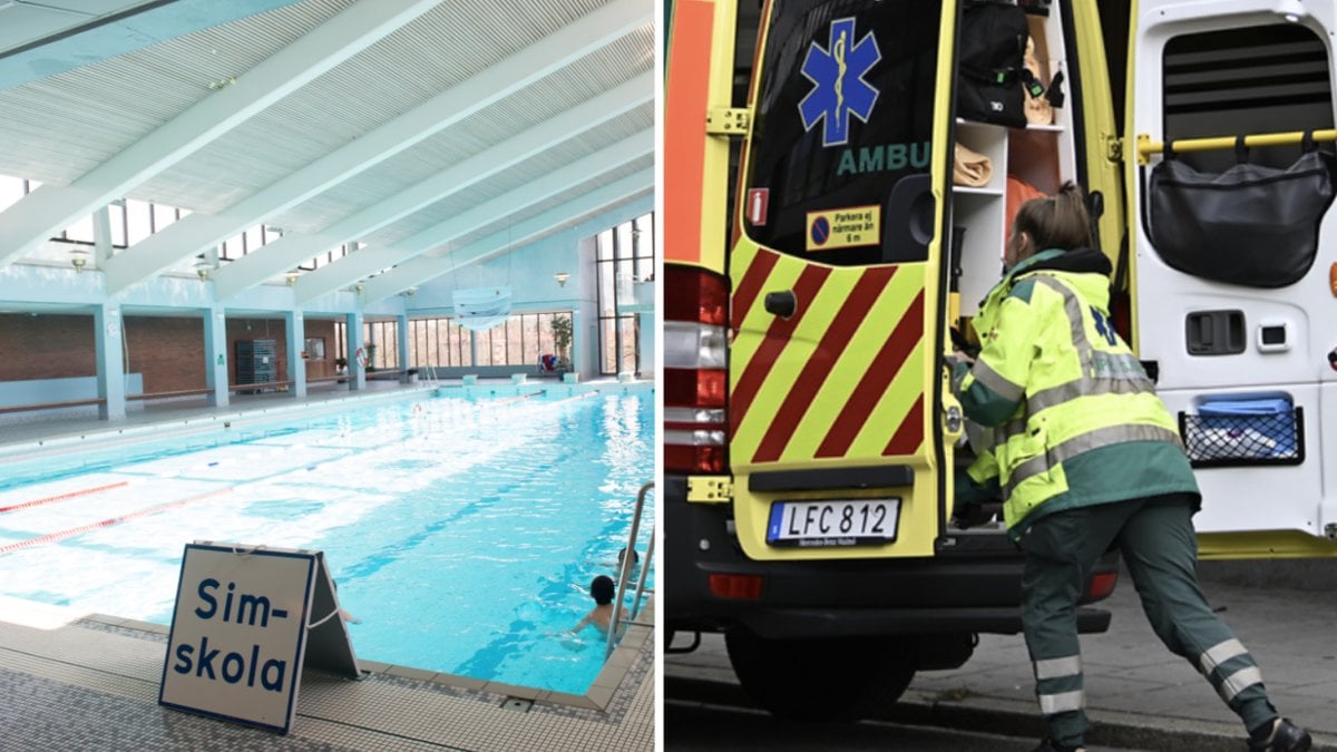 Hundratals liter har läck ut i ett badhus i Göteborg. (Genrebilder).