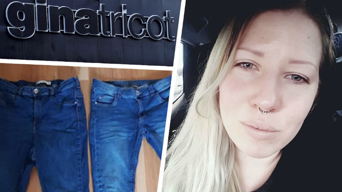 Hanna blev ställd när hon såg sina egna jeans bredvid sonens jeans
