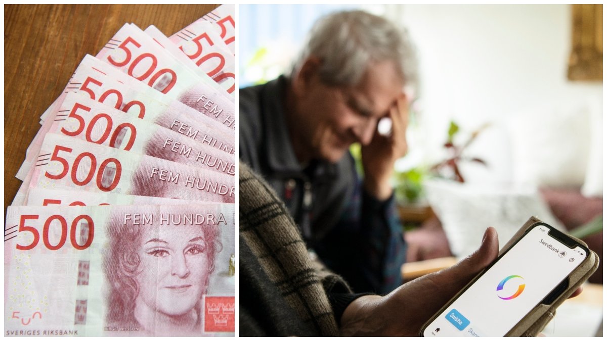 104-åringen lurades att föra över 260 000 kronor via Swish. Bilderna är genrebilder.