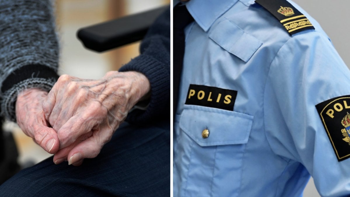 Två äldre har hittats medvetslösa på ett äldreboende.