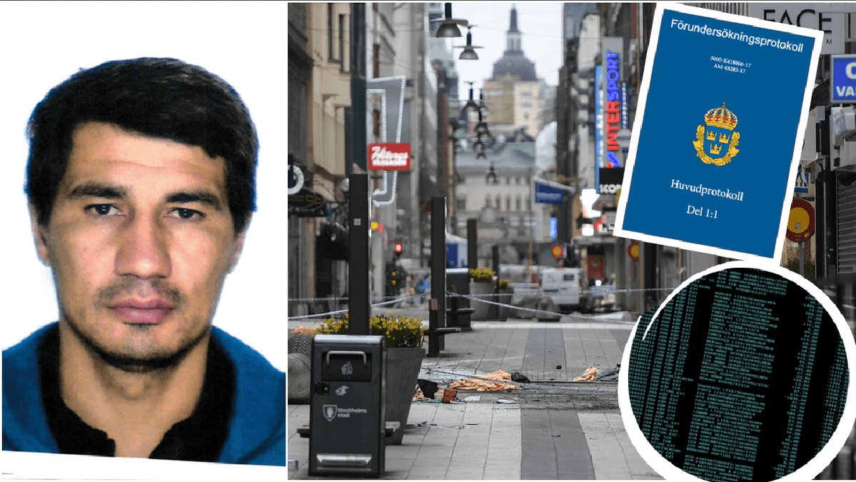 Rakhmat Akilov, Drottninggatan efter attacken och kontoutdrag.