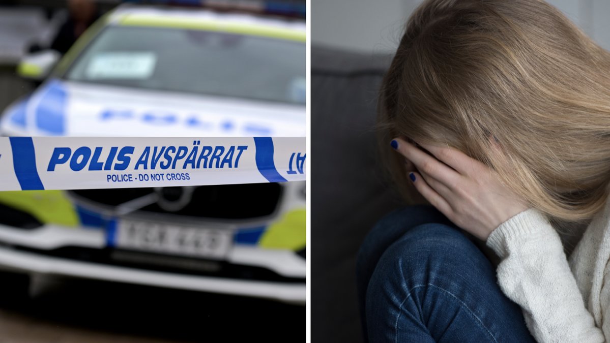 En flicka kidnappades av två män. Genrebilder.