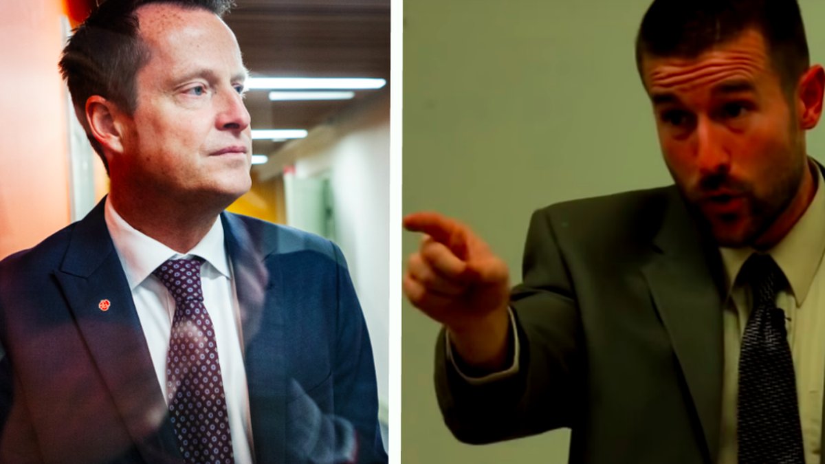 Anders Ygeman och Steven Anderson. Kollage. 