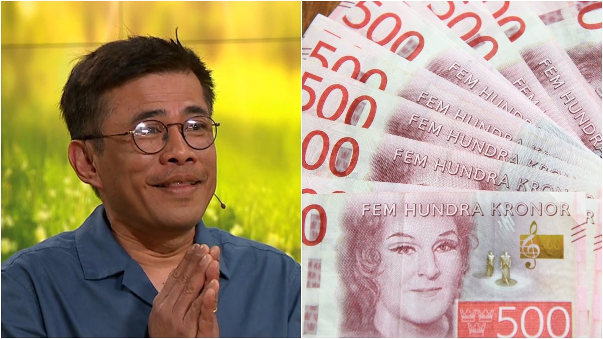 Yothin från Norrtälje skrapade hem fem miljoner kronor i Nyhetsmorgon.