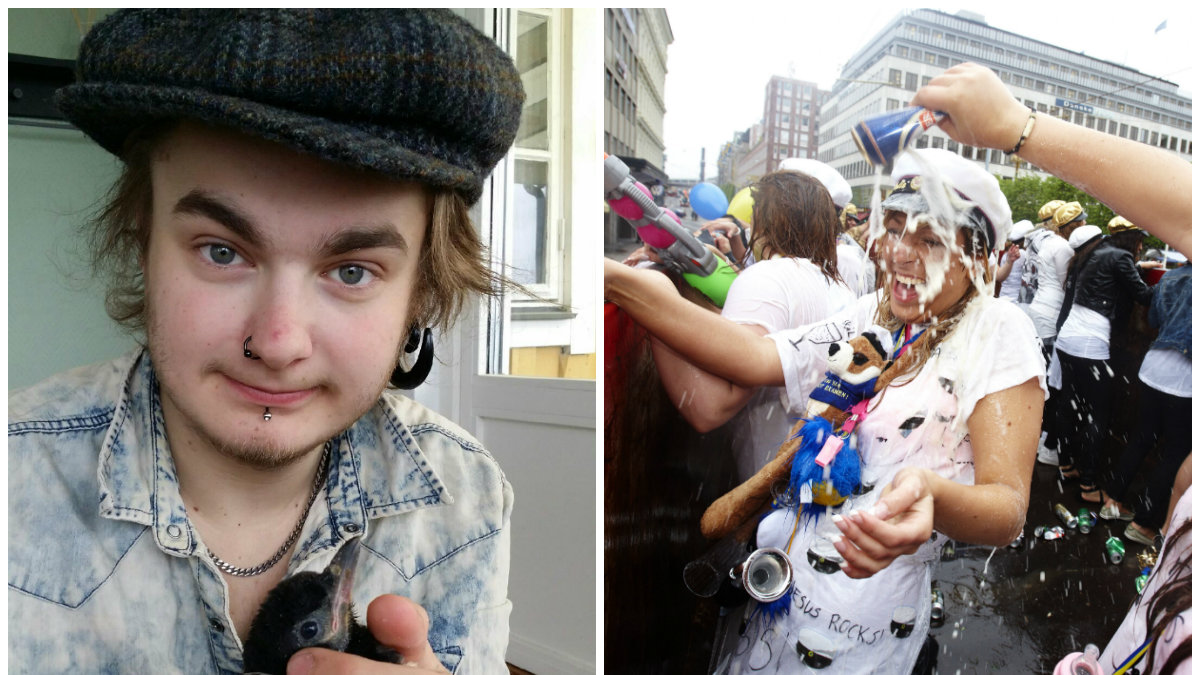 Många studenter dricker alldeles för mycket när de tar studenten