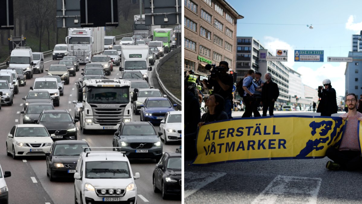 Polisen ser allvarligt på händelserna och menar att det inte är lagligt att hindra trafiken genom att blockera vägen.