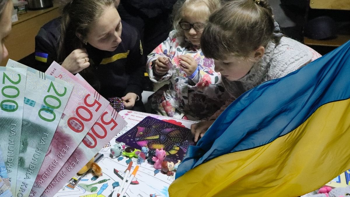 I Ukraina fryser barnen i skolan. Sverige ger nu landet en miljard kronor i energistöd.