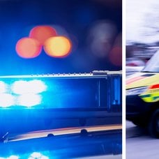 Blåljus vänster ambulans höger.