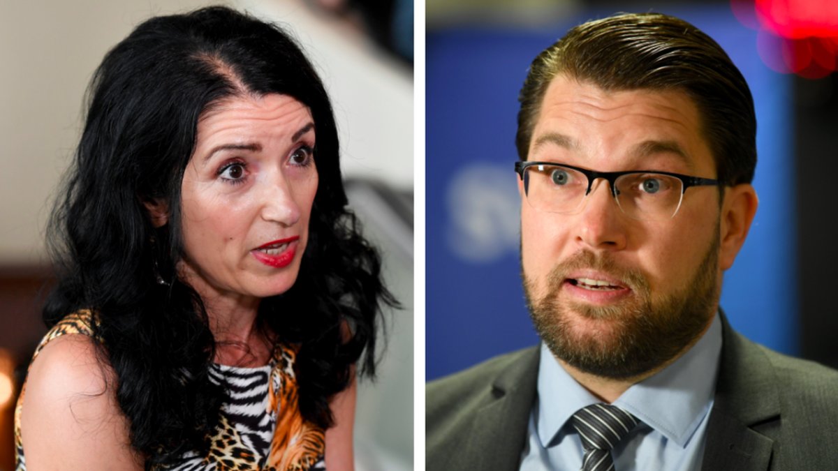 Jimmie Åkesson och Amineh Kakabaveh
