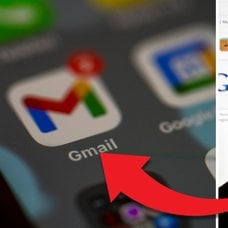 Google på mobilen och Google-logotypen.