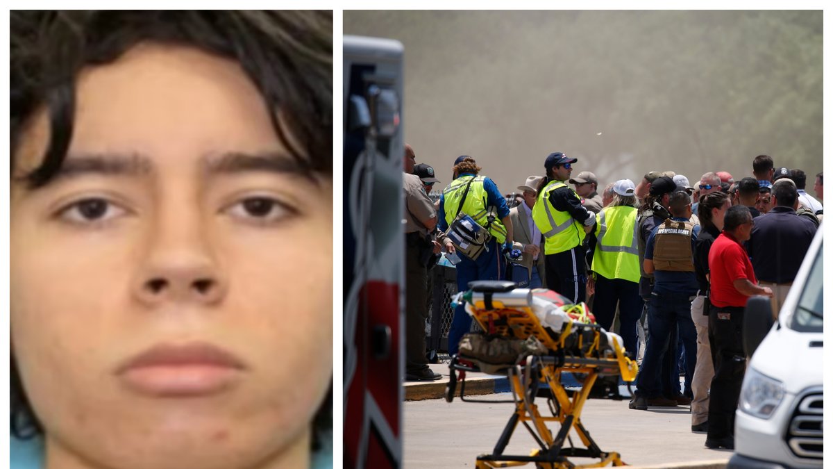 Salvador Ramos, 18, pekas ut som skolskytten i Texas.