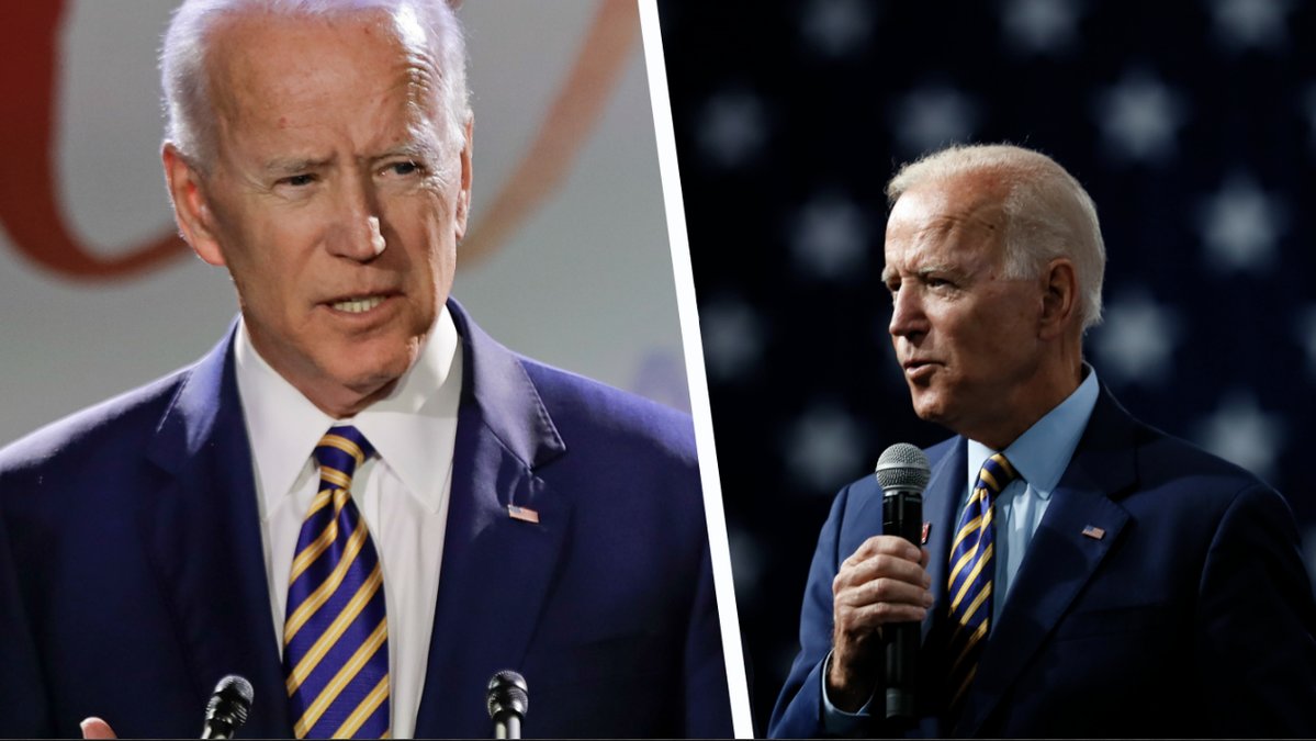 Joe Biden höll under onsdagsmorgonen ett tal.