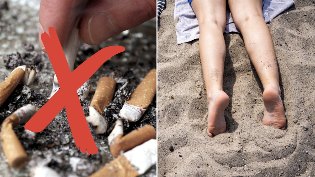 Nu inför Jönköpings kommun rökrutor på stränderna.