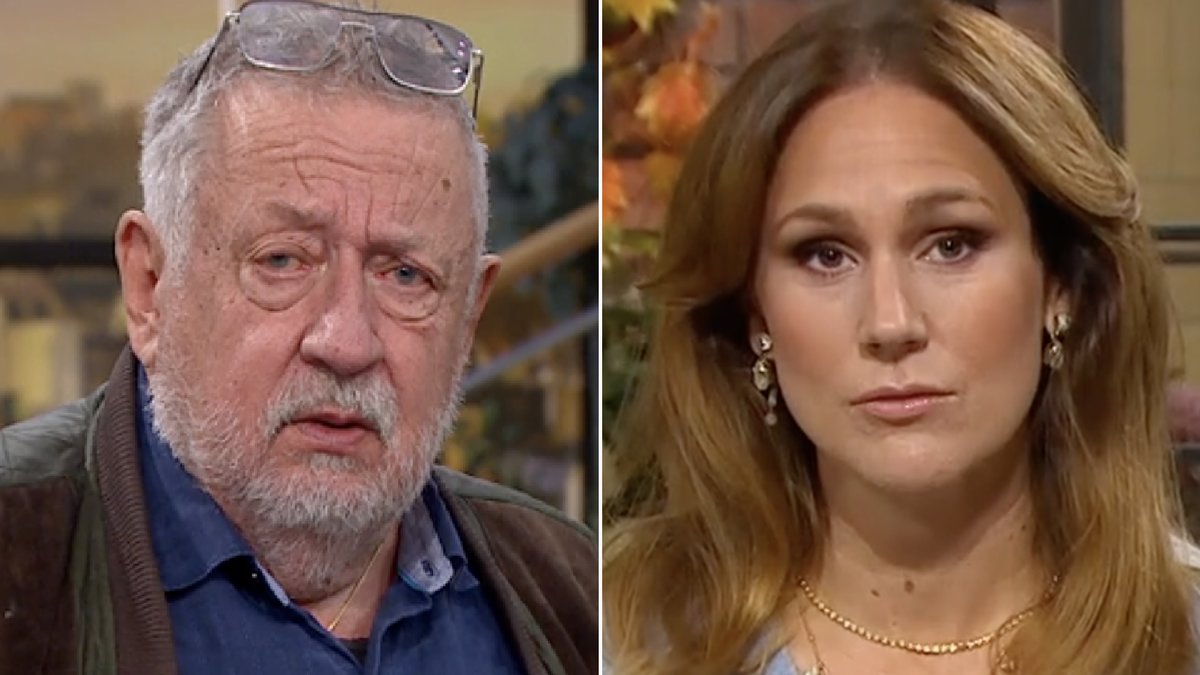 Leif GW Persson var inte sugen på Maria Forsbloms erbjudande i Nyhetsmorgon. 