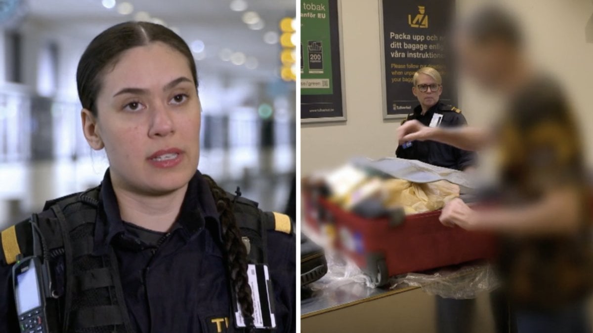Olivia stoppar en man på Arlanda i Gränsbevakarna Sverige