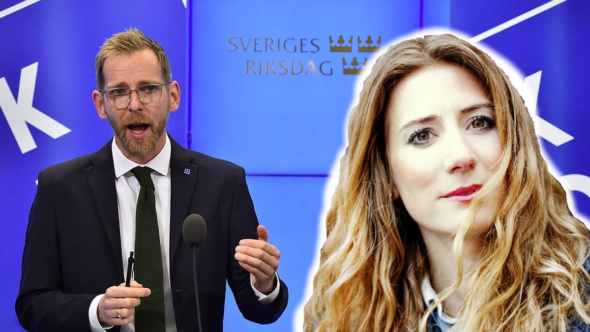 Jakob Forssmed och Caroline Szyber från Kristdemokraterna