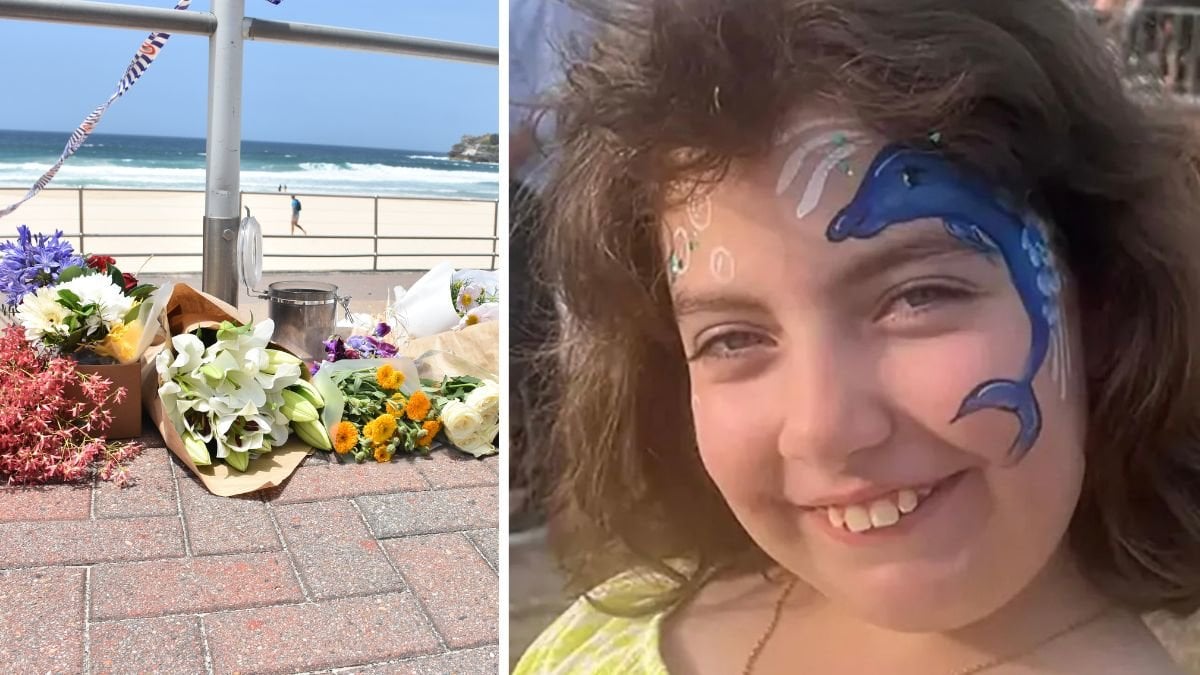 Matilda, 10 och blommor på Bondi beach