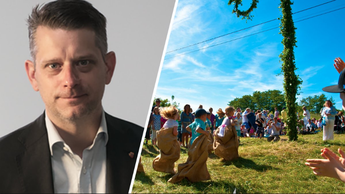 Varje år firar vi midsommar i Sverige.