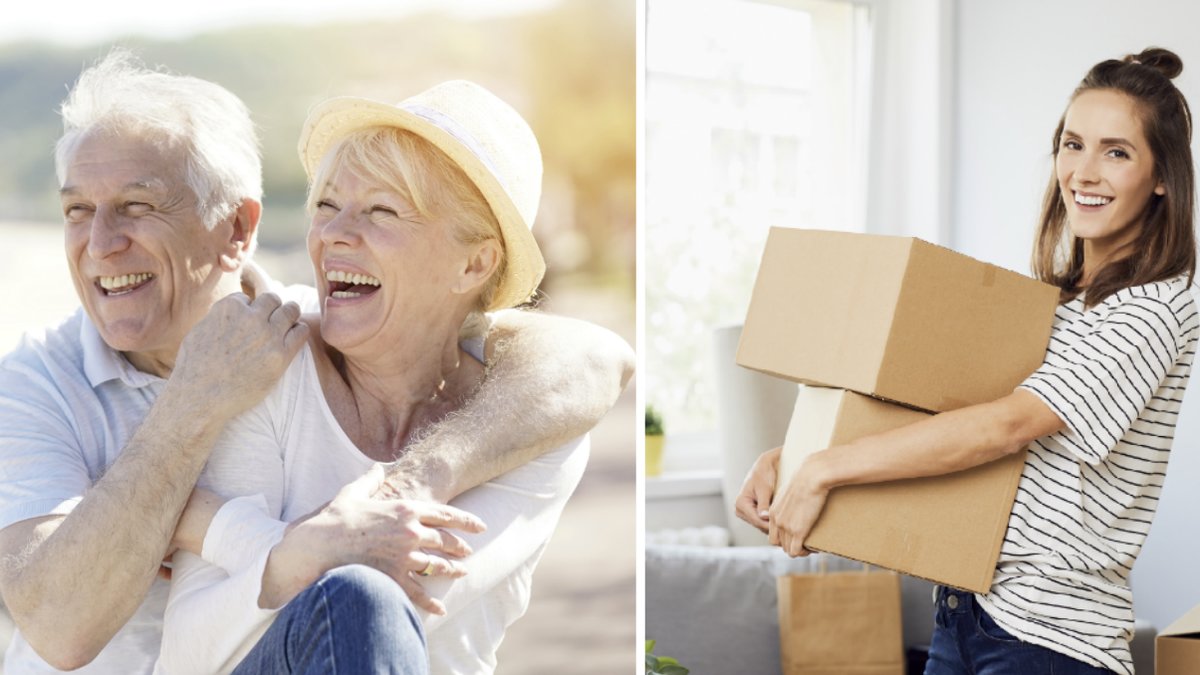 Föräldrar, lyckligare, barn flyttar hemifrån