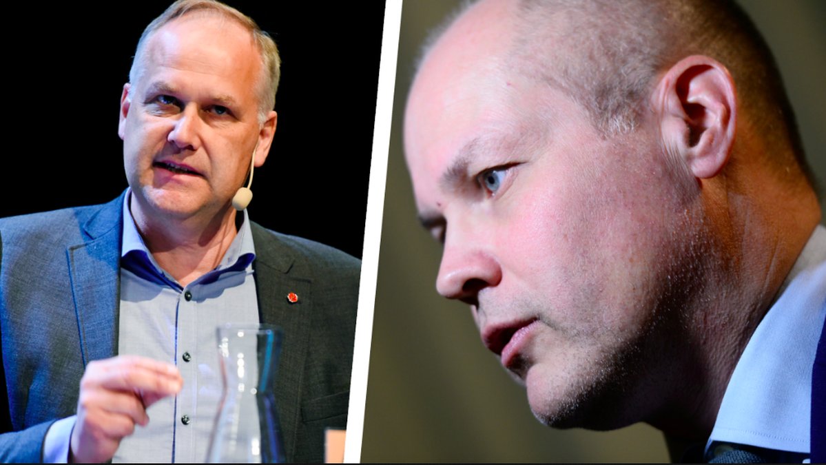 Jonas Sjöstedt och Morgan Johansson