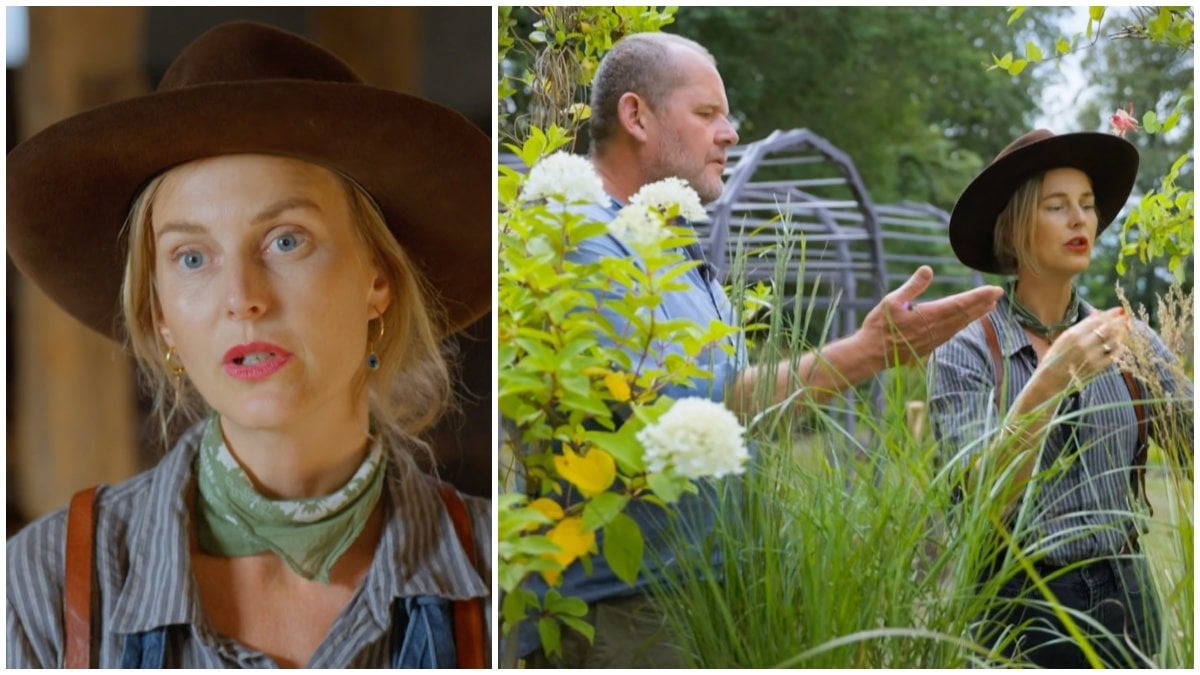 Malin Persson är med i SVT:s Trädgårdstider.