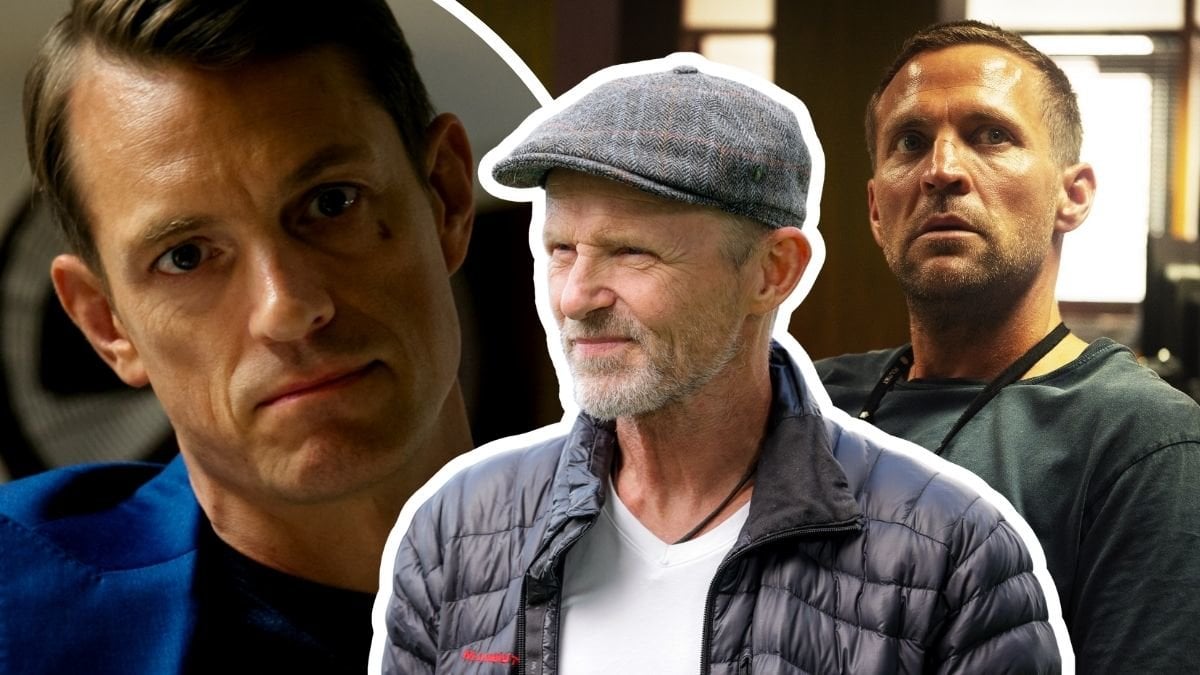 Joel Kinnaman, Jo Nesbø och Tobias Santelmann 
