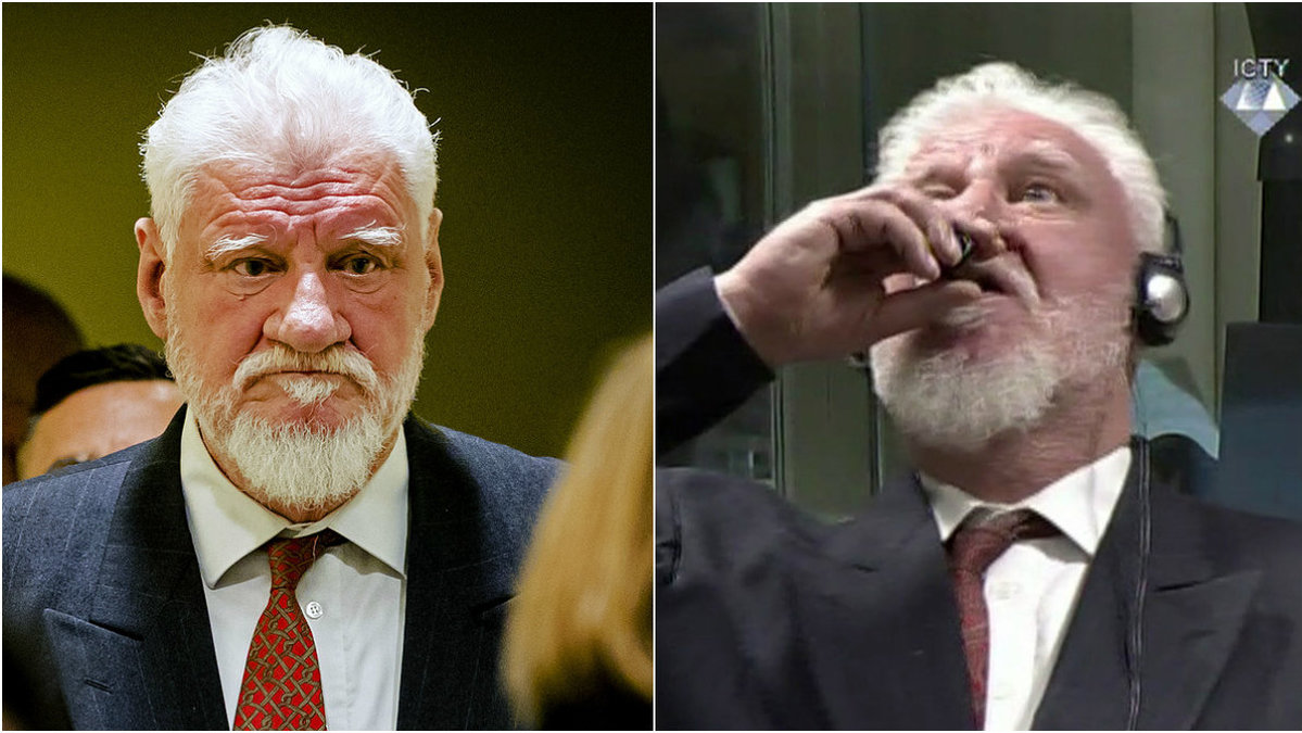 Slobodan Praljak​ tog livet av sig 29 november 2017.