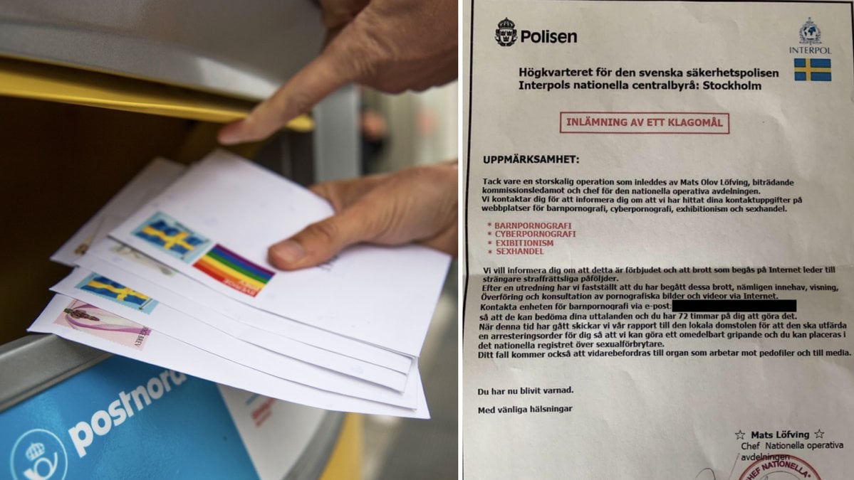 Polisen varnar för kriminellas nya bedrägeriteknik och uppmanar folk att polisanmäla om man får hem brevet i brevlådan. 