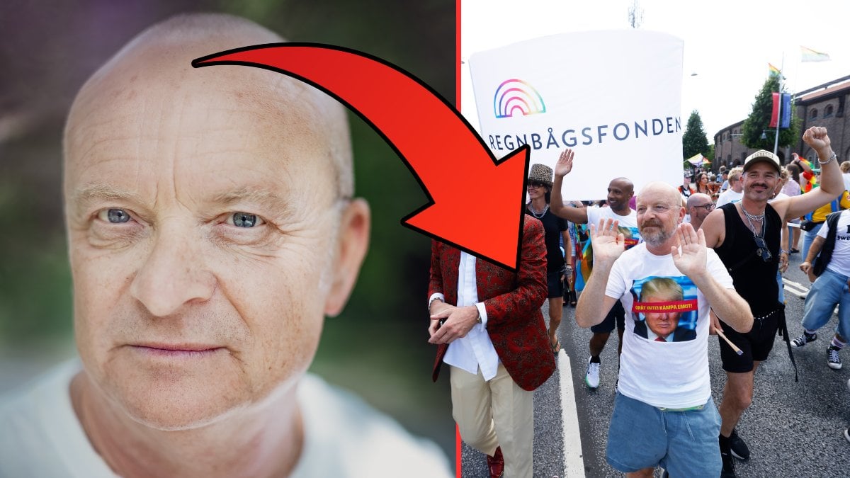 Jonas gardell på pride 2025. 