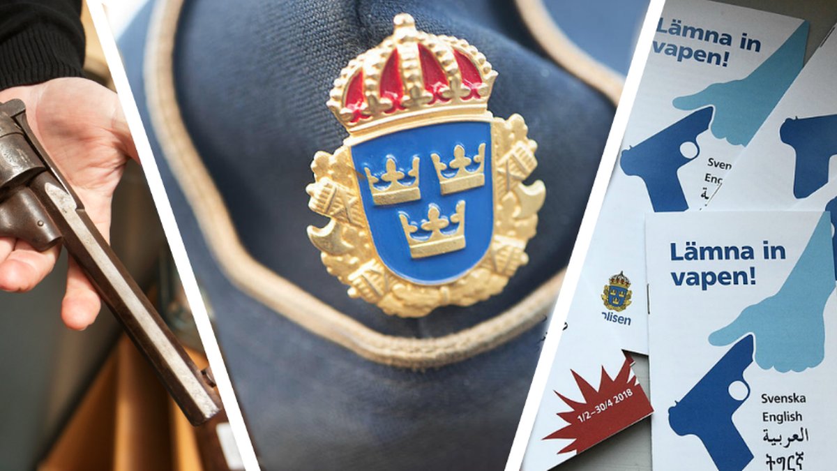 1 februari-30 april 2018 råder vapenamnesti i Sverige