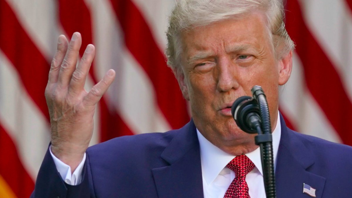 Donald Trump i en intervju med CBS.