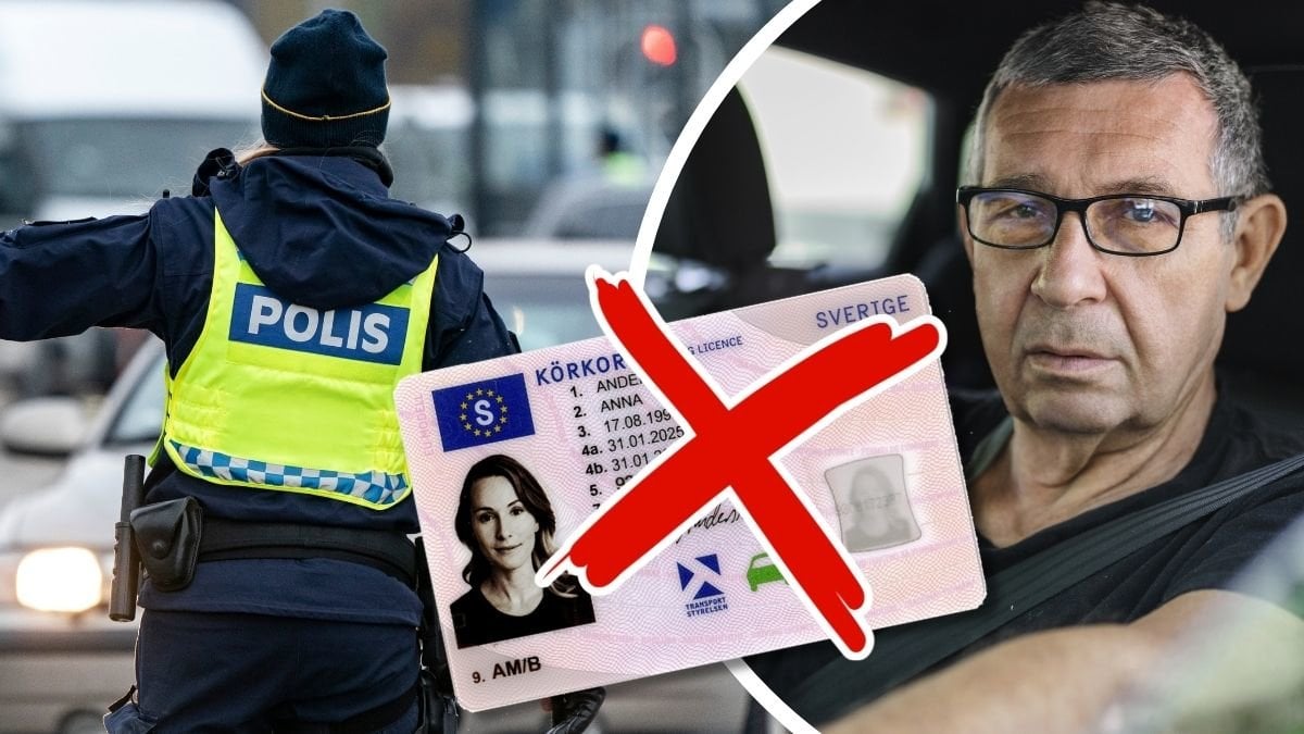 Trafikpolis, körkort och man bakom ratt