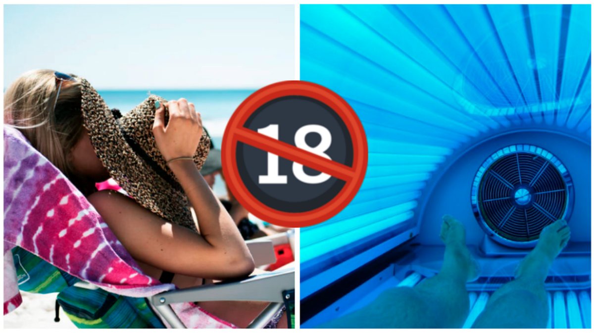Sola på stranden, sola i solarium. 