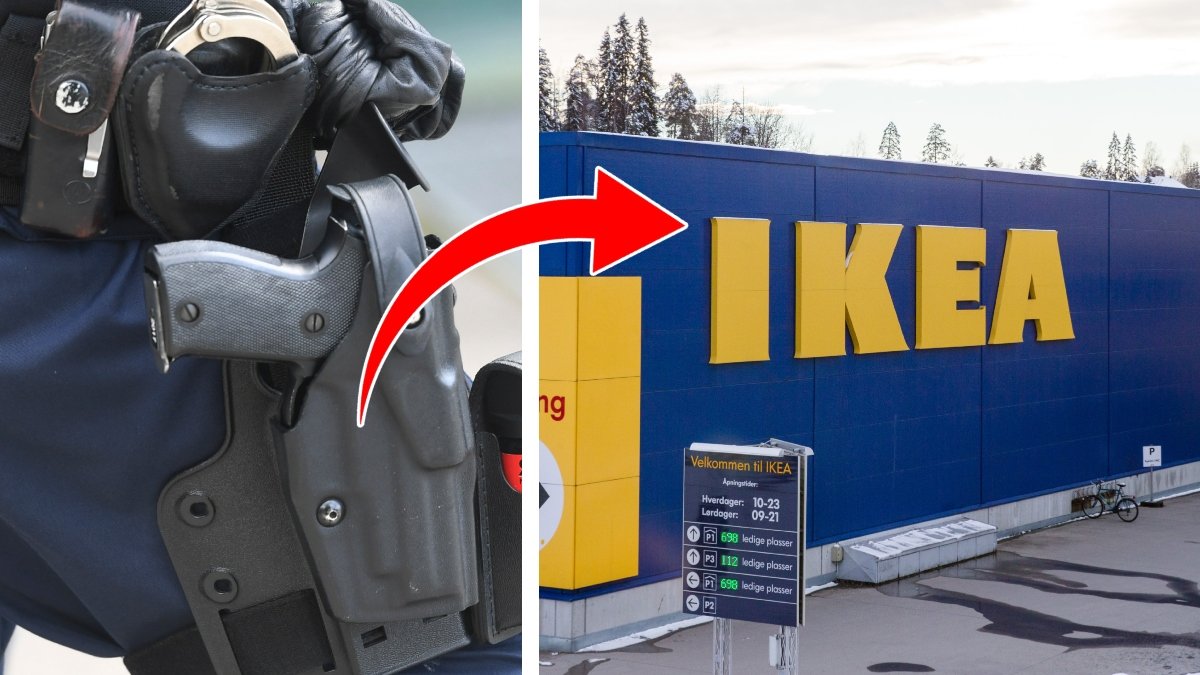 En polisman riskerar löneavdrag efter att ha glömt en laddad pistol inne på Ikea