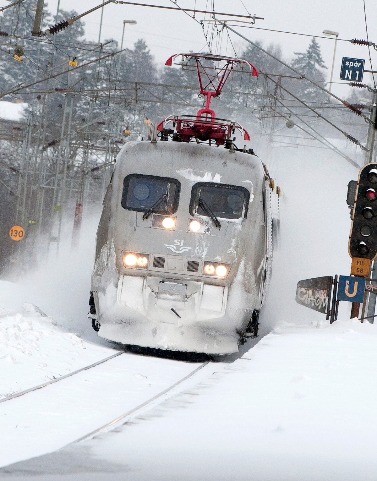 Snökaos för SJ