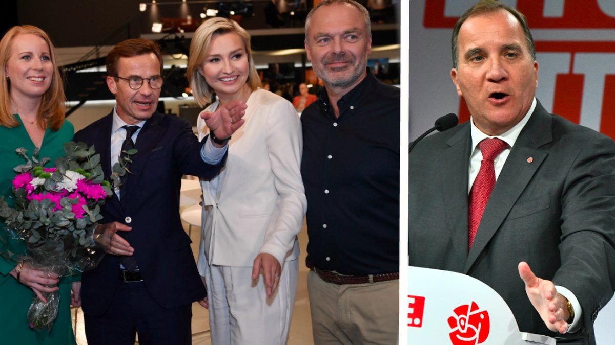 Allians-ledarna och Stefan Löfven – montage