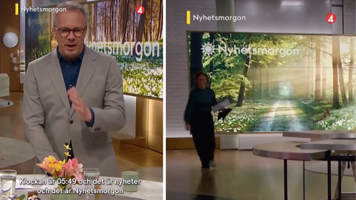 Maria Forsblom försov sig till Nyhetsmorgon