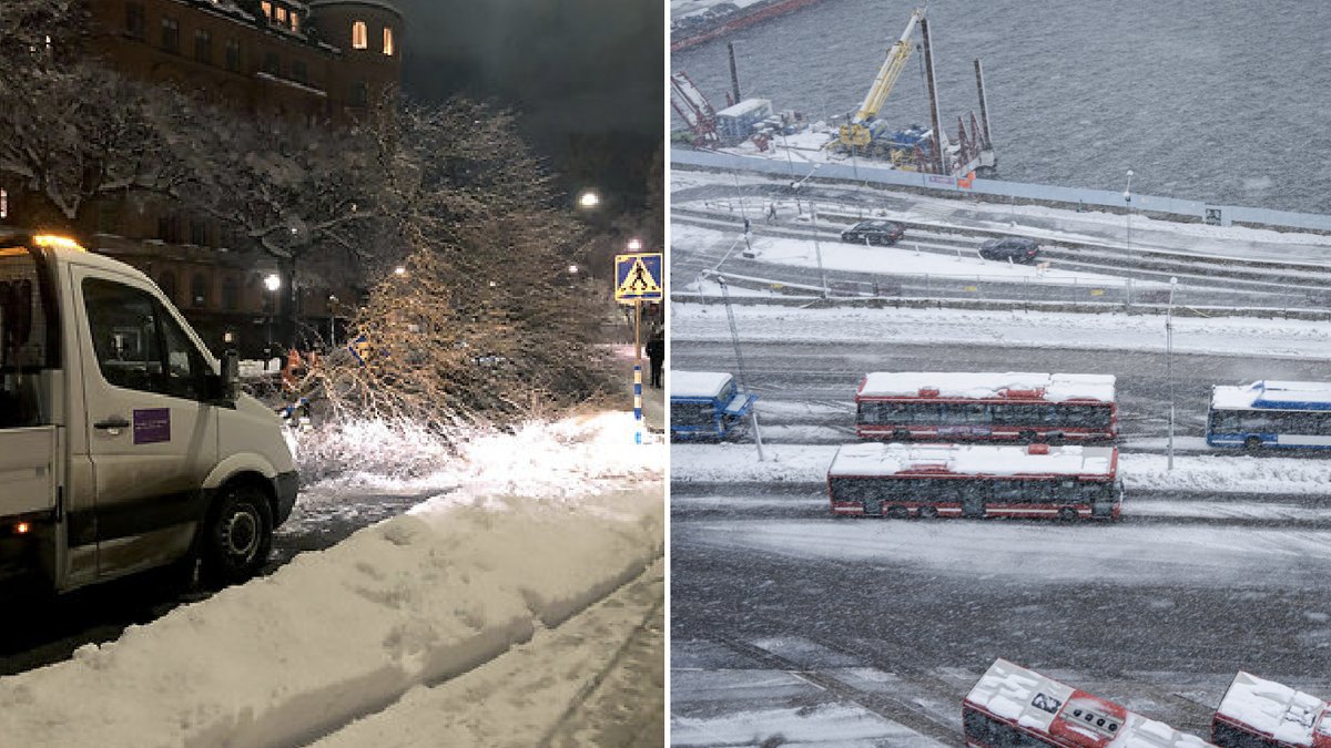 Snön fortsätter att ställa till problem.