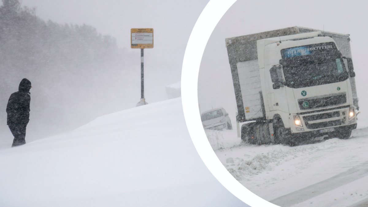 På tisdagen väntas rikliga mängder snö