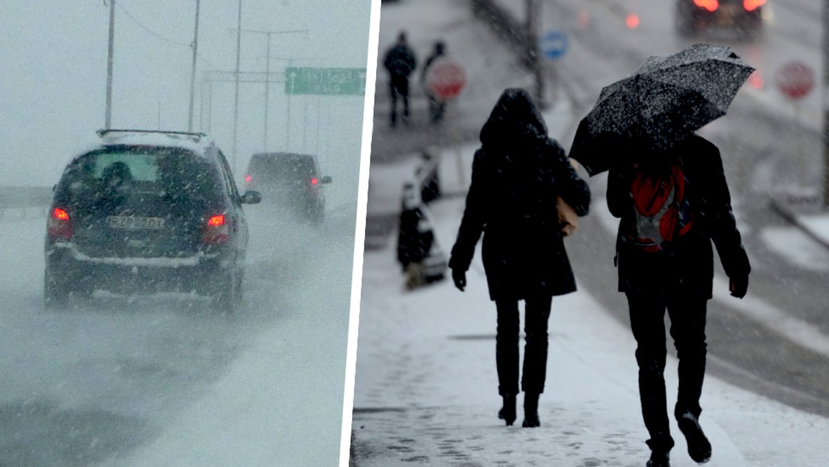 SMHI varnar för snöfall på flera håll.